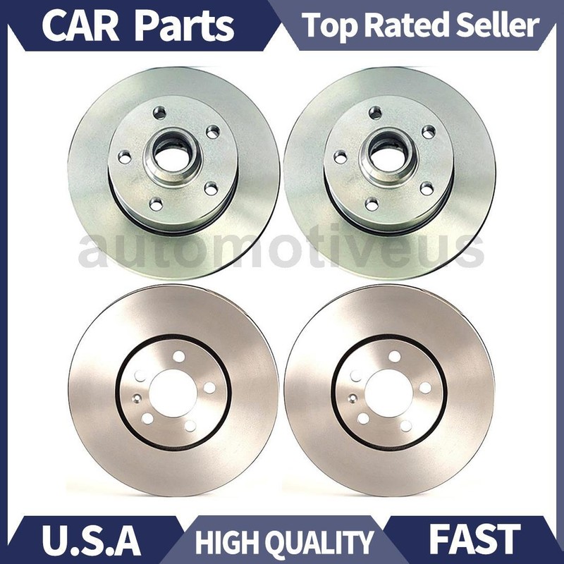 Front Rear Disc Brake Rotor 4X Brembo For Volkswagen Corrado 1994