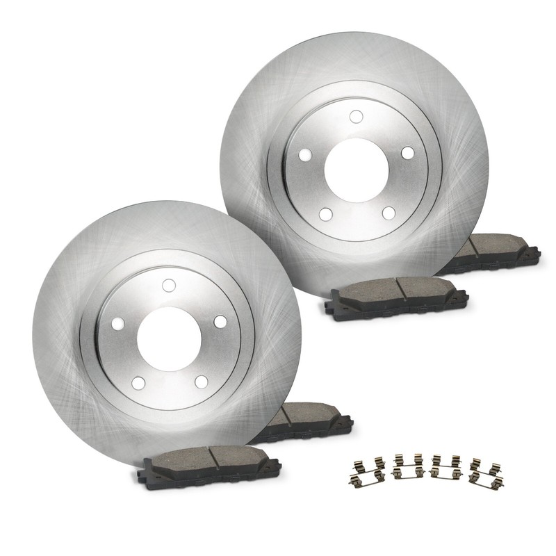 Rear Brake Rotors + Ceramic Pads for 2015-2023 Ford Edge Escape Lincoln MKX