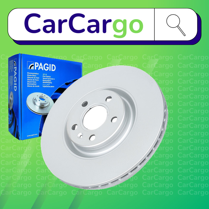 Pagid Vented Front Brake Discs Pair S90 D4 Drive-E Polestar AWD 2016-2021 322 mm