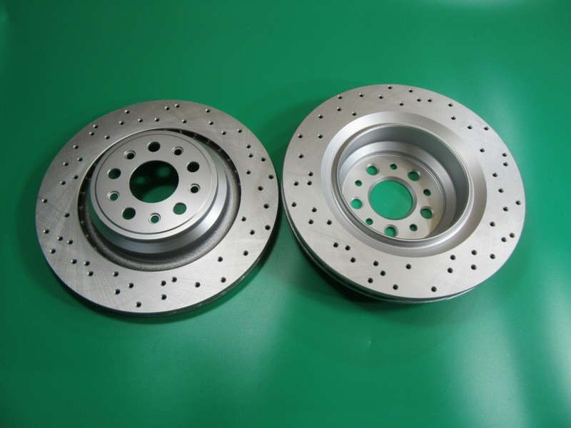 Maserati Rear Brake Rotors TopEuro (set of 2) 670031597 Ghibli Quattroporte
