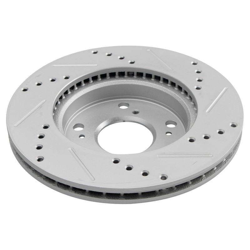 Front Premium Posi Ceramic Brake Pad & Performance Rotor Kit w/Chemicals gallery
