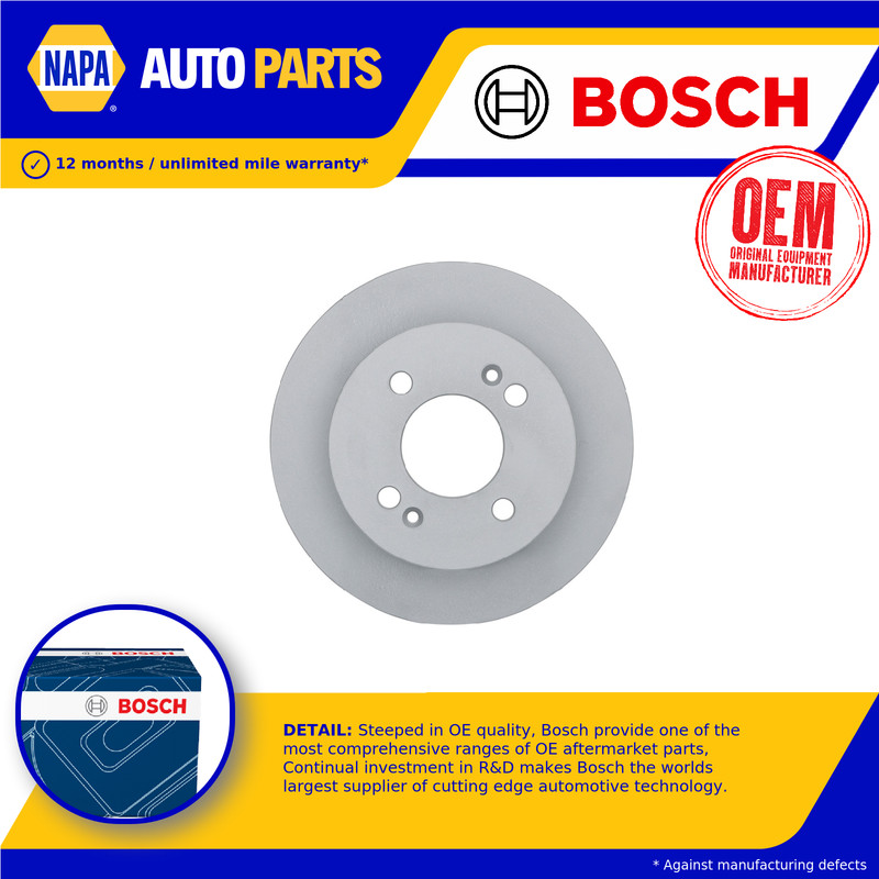 2x Brake Discs Pair Solid Rear 234mm 0986479D02 Bosch Set 58411B4300 58411B9000