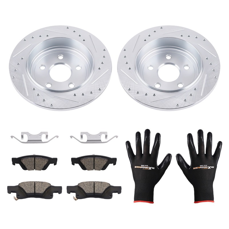 Rear L&R Brake Rotors&Ceramic Pads Set for Jeep Grand Cherokee 2011-2020 P-1498
