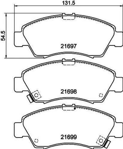 For Honda - Jazz MK2 1.2 i-DSI 2003-2008 Front 258mm Brake Discs and Pads Tapy gallery