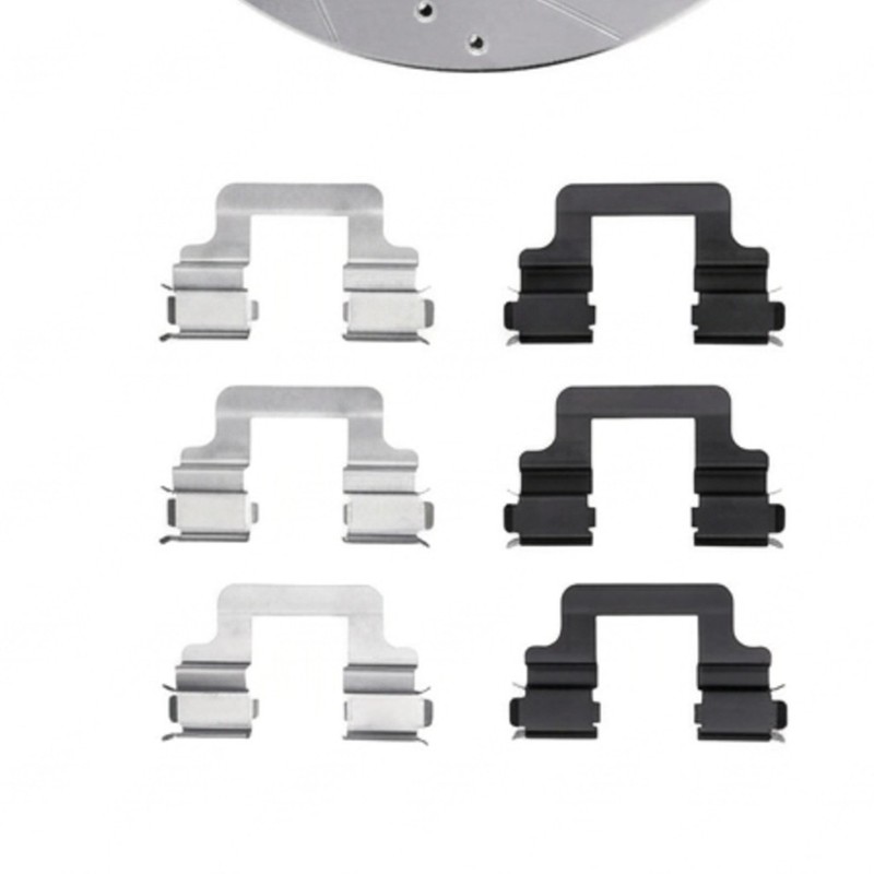 For Audi S5 2008-2017 Rotor Set | Silver | Drilled And Slotted Rotor Style gallery