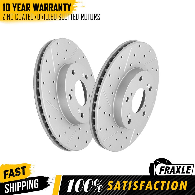 Front Brake Disc Rotors For Honda Civic CR-V CRZ Element 2003 2004 2005- 2011