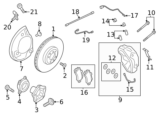 Genuine Porsche Disc Brake Rotor 9Y0-615-301-AC gallery