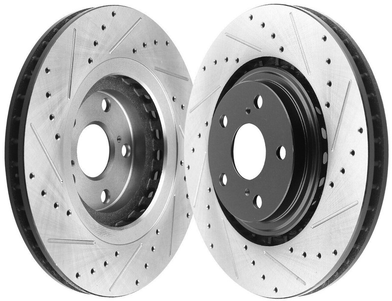 Front & Rear Brake Rotors 4Pcs + 8Pcs Brake Pads for 2010-15 Lexus RX350 RX450h gallery