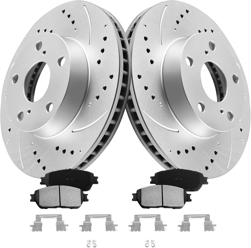 Front Brake Pads Rotors Kit For 2005-15 Toyota Tacoma 5 Lugs 275mm 10.8″ G269