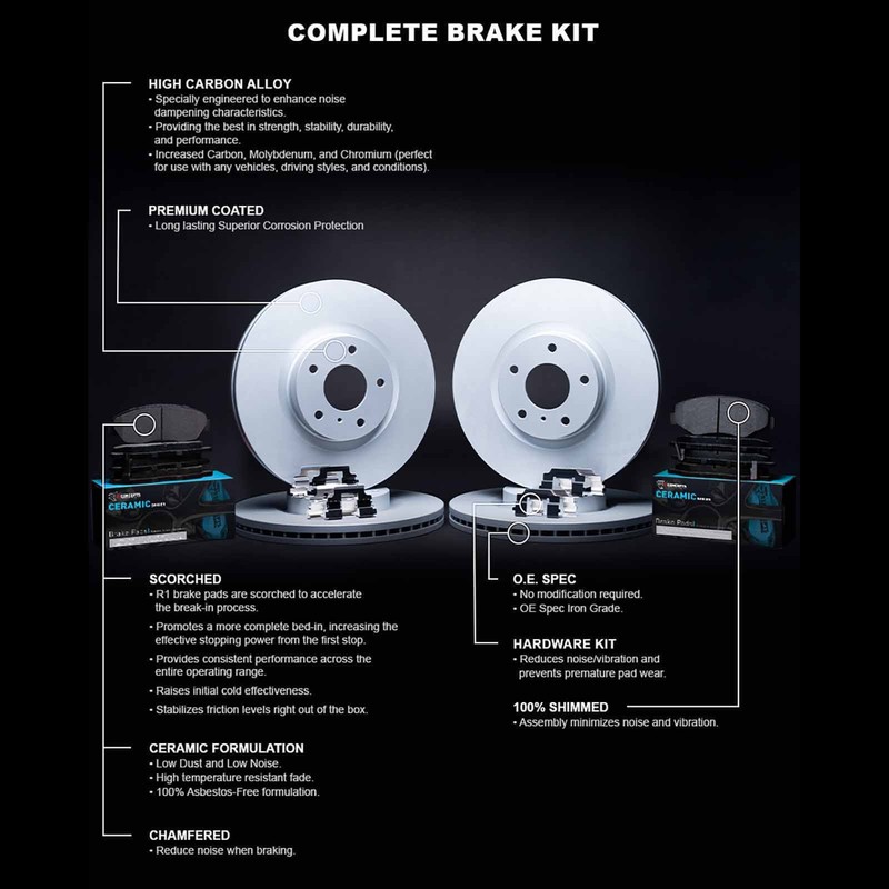 R1 Concepts Wdwh2 75004 R1 Concepts Brake Rotor Carbon Coated With Ceramic gallery
