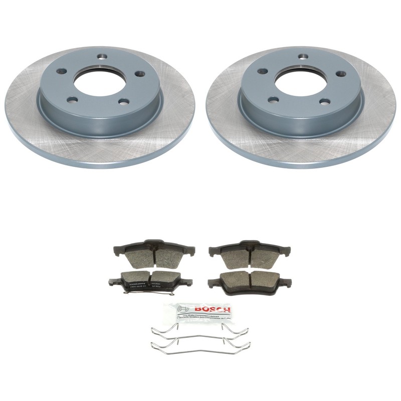 DuraGo Rear Rotor Bosch QuietCast Ceramic Disc Brake Pad Kit For Mazda 3 i 04-05