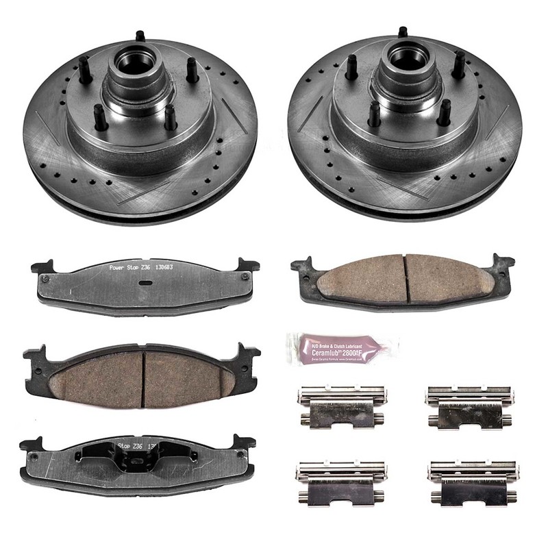 K15090DK-36 Powerstop 4-Wheel Set Brake Disc And Drum Kits Front & Rear for Ford gallery