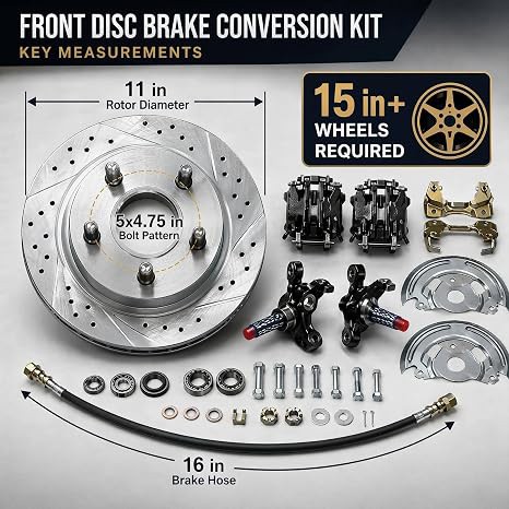 Power Front Disc Brake Conversion Kit for 67-69 Chevy Camaro / Pontiac Firebird gallery