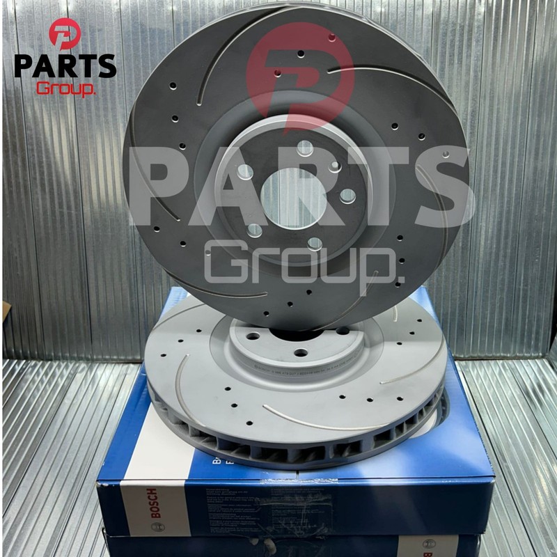 FOR PORSCHE MACAN 3.6 TURBO 2014+ FRONT DRILLED GROOVED BOSCH DISCS 360MM