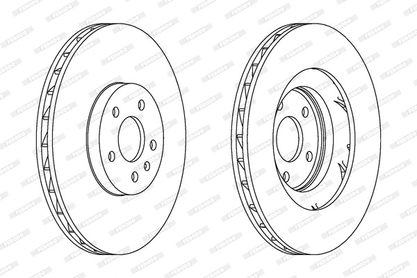 Ferodo DDF1665C-1 Brake Disc for Audi gallery