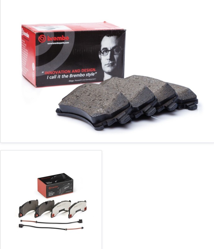 Brembo For 2020-2025 Porsche Taycan Front Brake Pad 9J1-698-151-J Red caliper