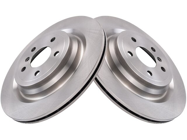 Rear TRQ 2 Piece Brake Rotor Set Brake Rotor Set fits Mercedes ML550 2014 59MKVF