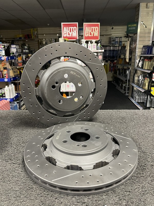 MERCEDES GT AMG GT63 SL63 65 REAR PERFORMANCE DRILLED BRAKE DISC A2224232012