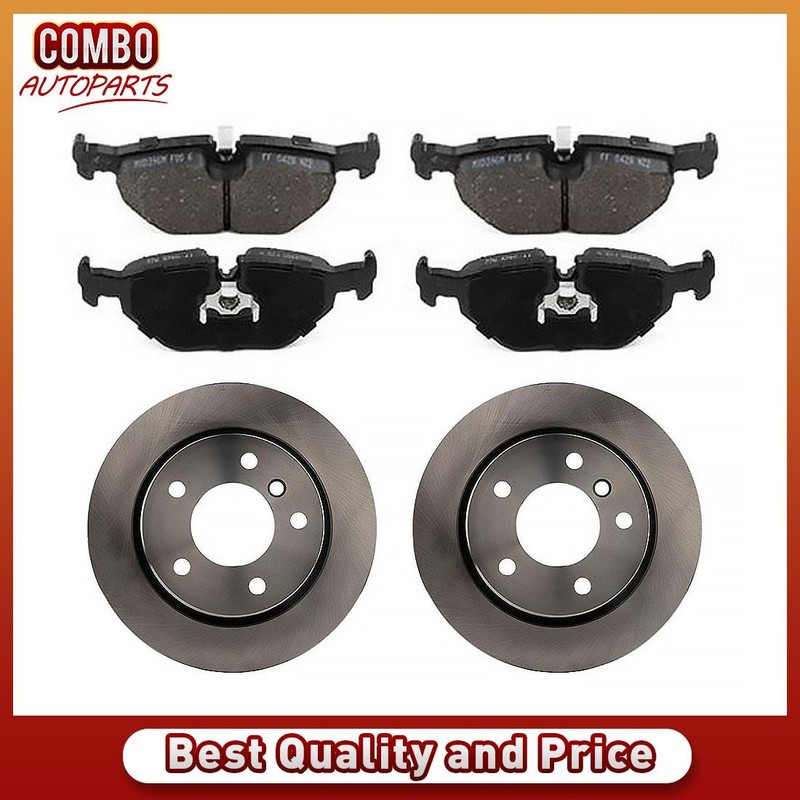 Rear Brake Rotors Brake Pads Fits 1994-1995 BMW 320i