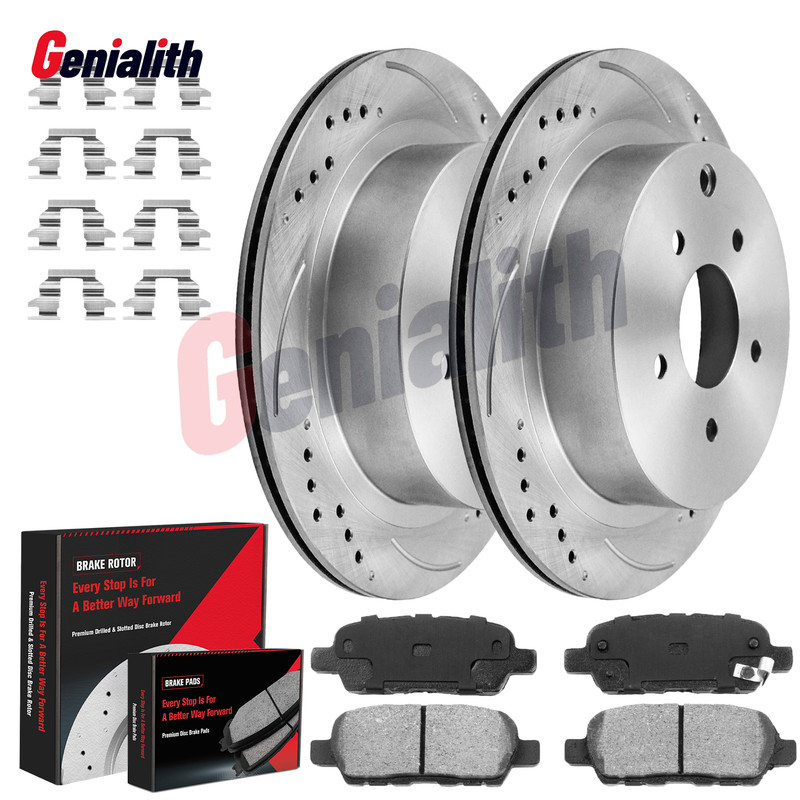 Rear Rotors Brakes Pads for Nissan Murano Pathfinder Quest INFINITI FX35 Q50 Q70