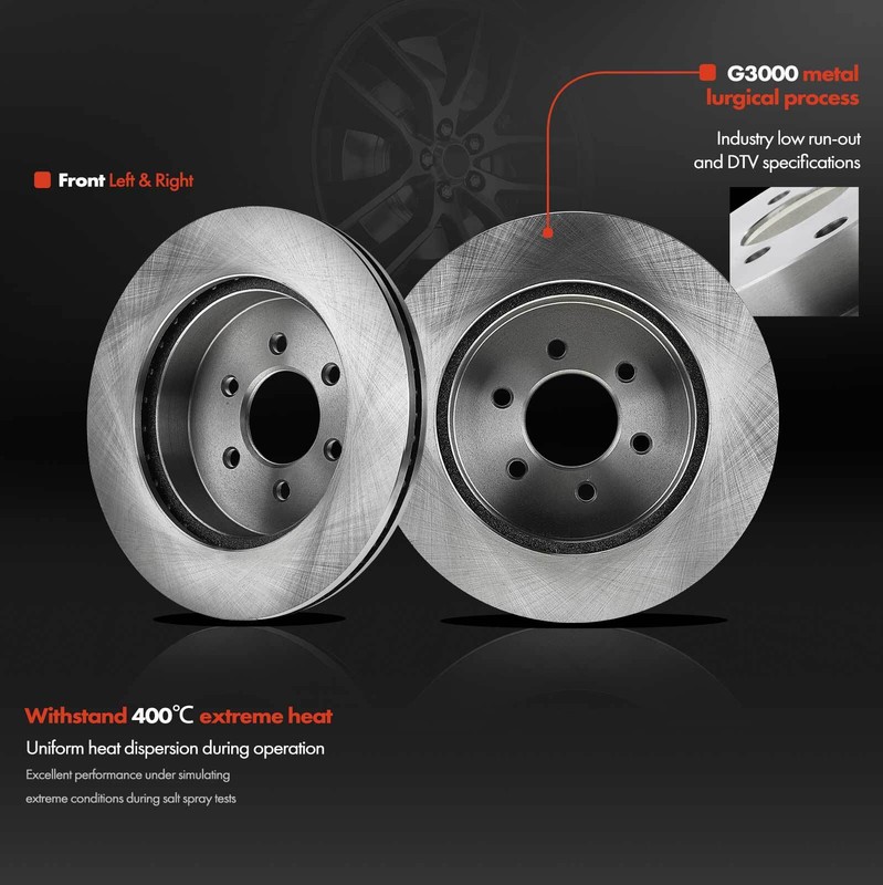 2x Front Side Disc Brake Rotors for Dodge Dakota 03-04 V6 3.7L 3.9L V8 4.7L 5.9L gallery