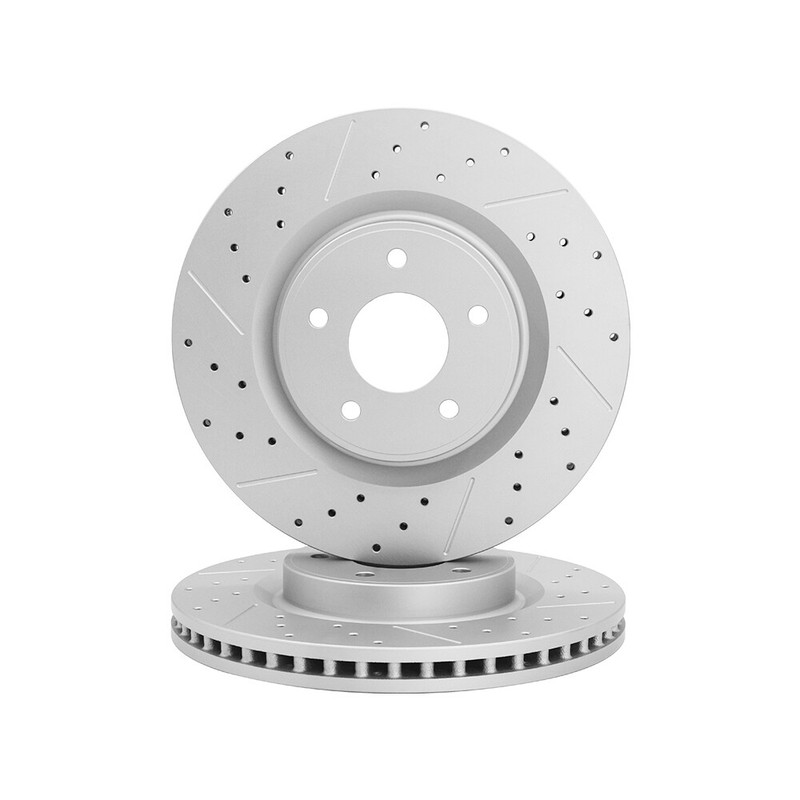 Front Drilled Disc Rotors+Ceramic Brake Pads For Nissan Pathfinder 2013 - 2020 gallery