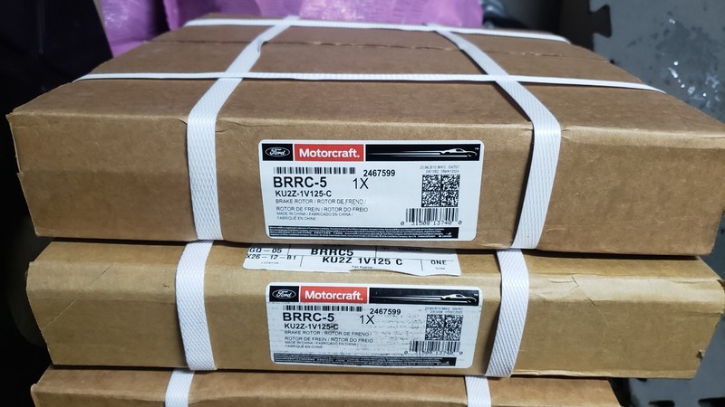 PAIR OEM 15-24 Edge 19-20 Fusion Front Brake Rotors Motorcraft BRRC5 KU2Z1V125C