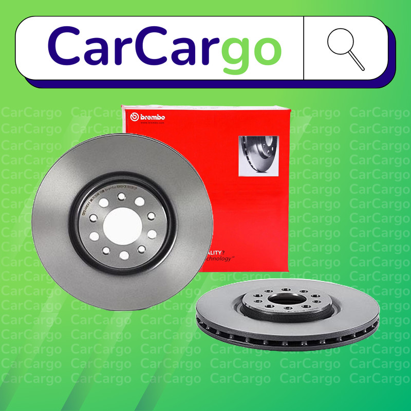 Brembo Vented Front Brake Discs Pair For Alfa Romeo 159 3.2 JTS 2008-2011 330 mm