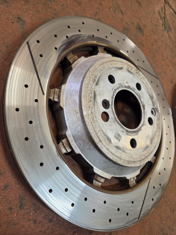 OEM Mercedes AMG GT GT S Rear Brake Rotors Pair A2224232012 Genuine OEM gallery