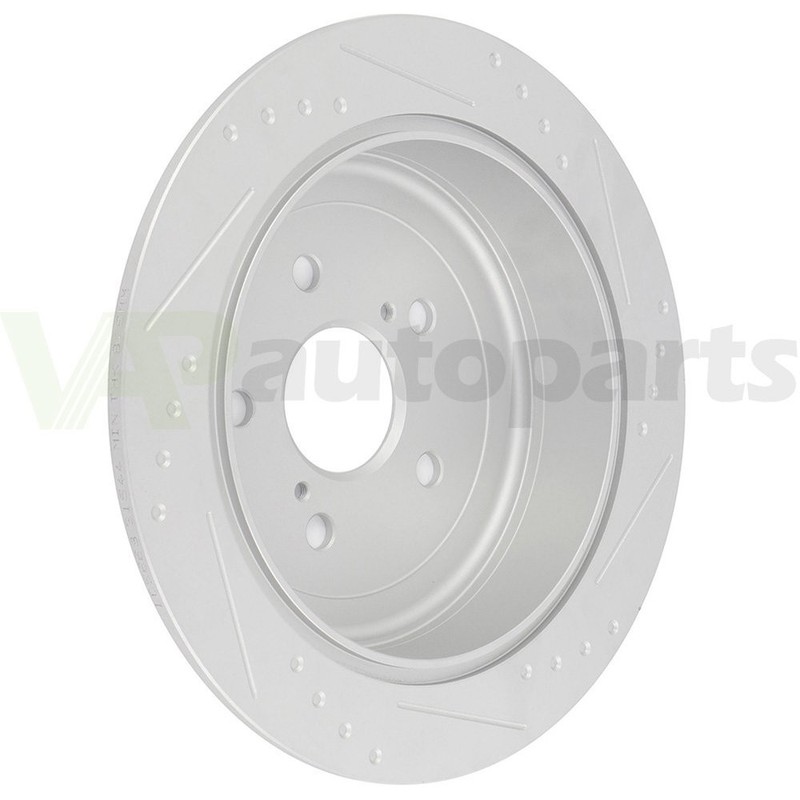 For Lexus RX350 2010-2015 Solid Rear Brake Discs Rotors and Ceramic Pads 309mm gallery