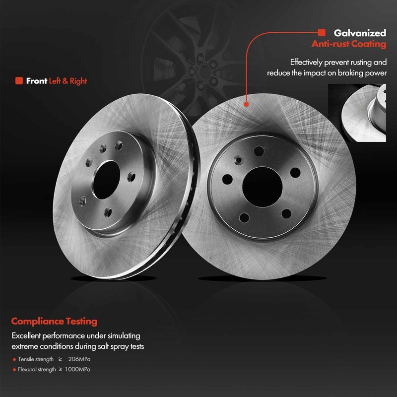 Front Disc Brake Rotors for Buick Chevrolet Malibu Equinox Impala GMC Terrain gallery