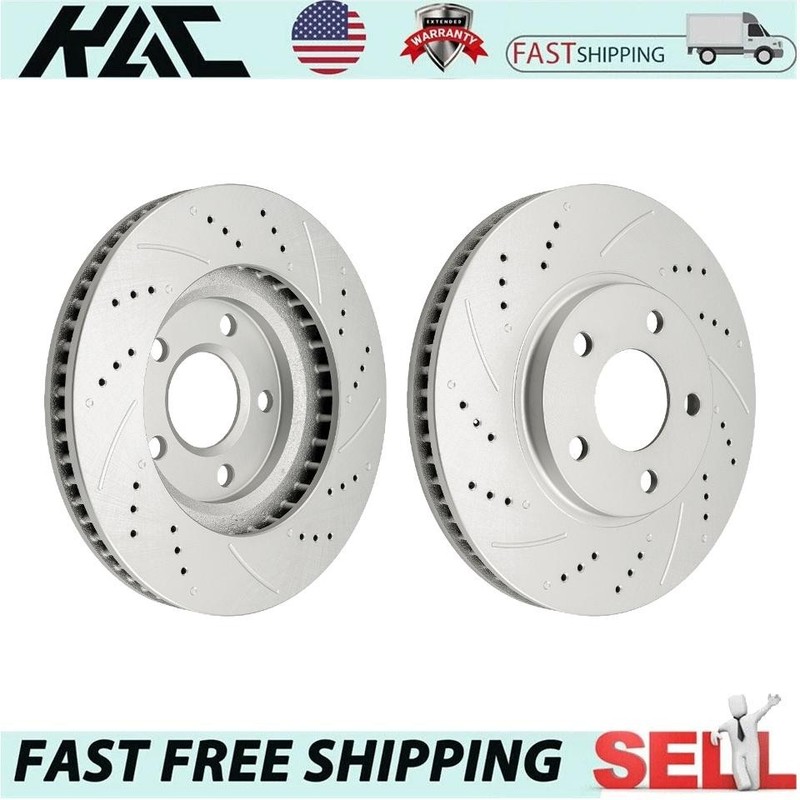 11.92 Front Coated Disc Brake Rotors Set for Buick LeSabre Impala DeVille 55034