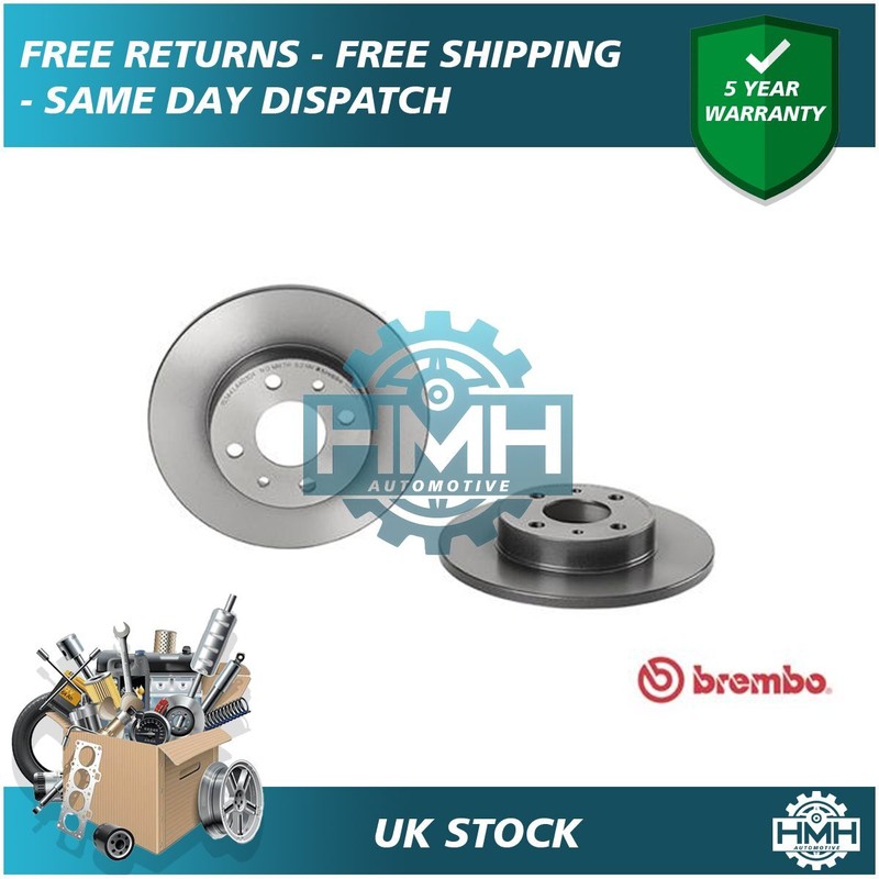 Fits Fiat 500 Punto Panda Ford Ka + Other Models HMH Front Rear Brake Discs