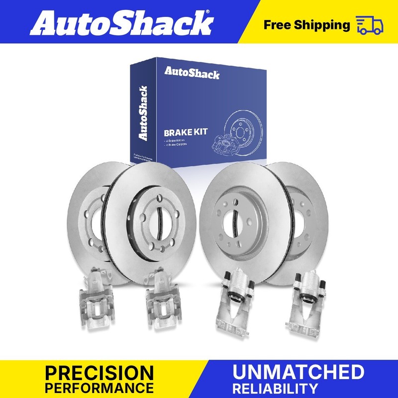 Front Rear Brake Rotors Calipers for Volkswagen, Jetta 2002-2005