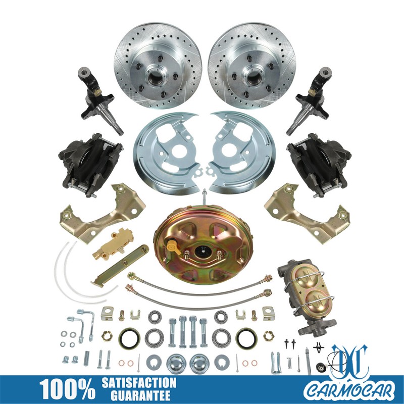 Camaro Power Disc Brake Conversion Kit Drilled & Slotted, For GM-227 1967-1969 gallery