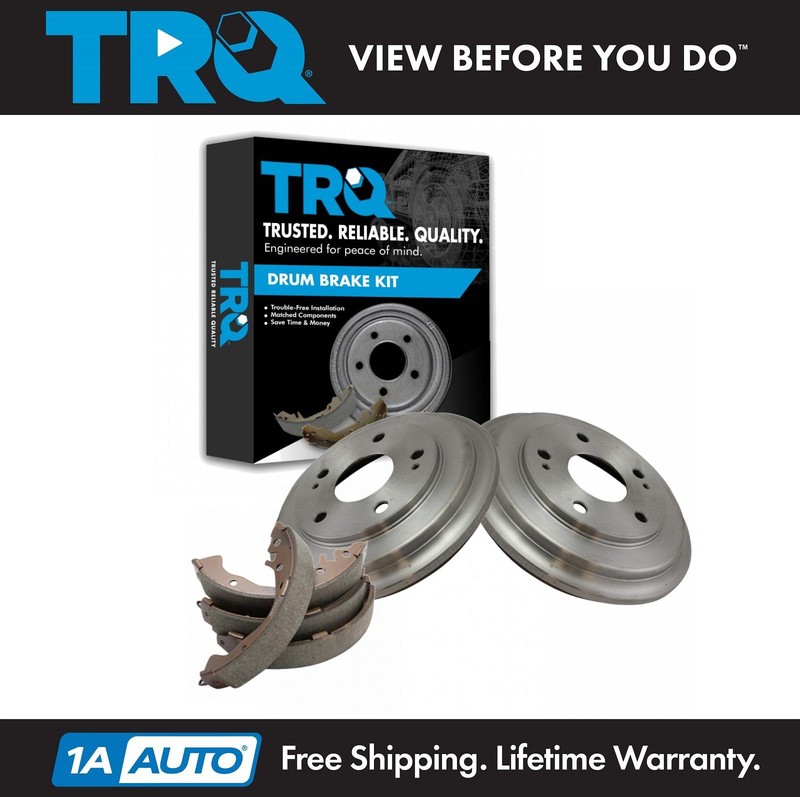 TRQ Rear Brake Drum & Shoe Kit Set for Honda Civic DX LX LX-S HF New