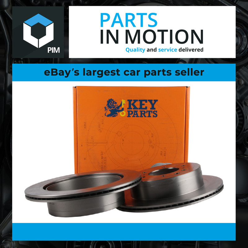 2x Brake Discs Pair Vented Rear 332mm KBD4755 Key Parts Set 4615A037 Quality New