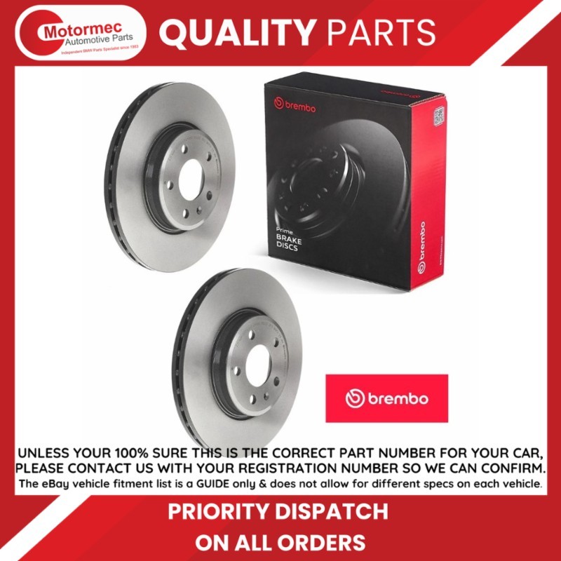 Pair Brake Discs BREMBO For LAND ROVER DISCOVERY V 2.0 Si4 09.C820.11