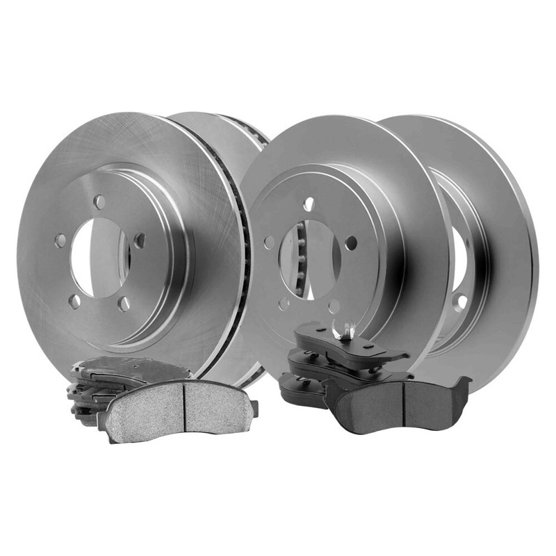 Front & Rear Disc Brake Rotors With Ceramic Pads For Mercury Mountaineer 05-02