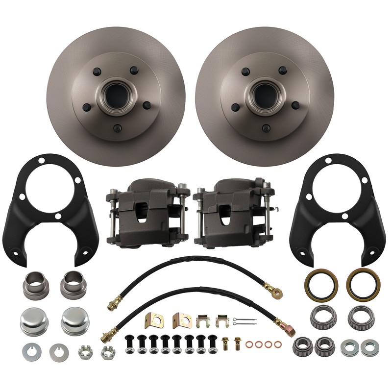 Disc Brake Conversion Kit for Ford Deluxe 1937-1948 Round Back Style Spindles gallery