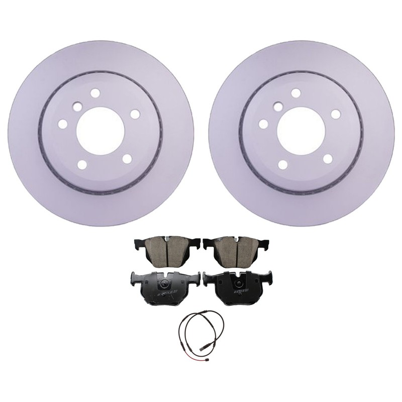 Hella Rear Rotor Akebono Euro Ceramic Disc Brake Pad Kit For BMW E60 528i xDrive