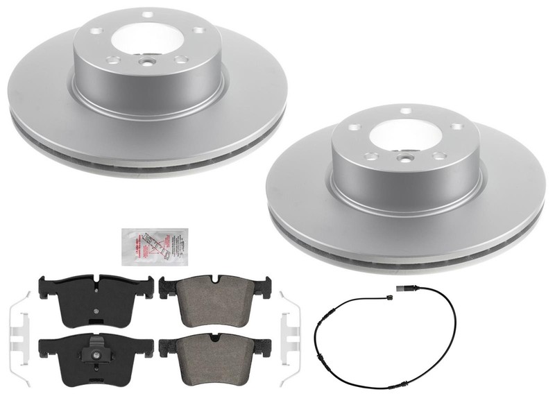 Front GEO Coated Disc Brake Rotors Disc Brake Pads Fits BMW 320i 2013 2015 2018
