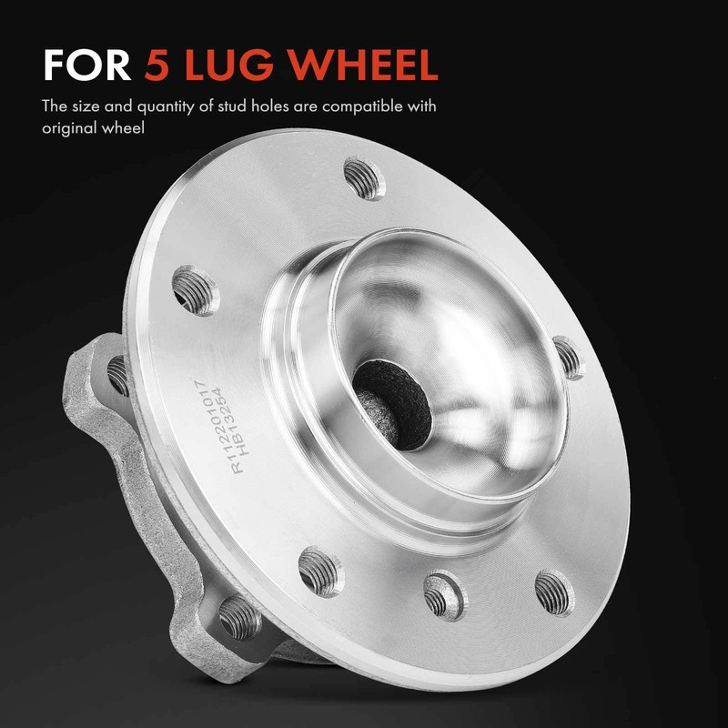 Front Disc Brake Rotor & Ceramic Brake Pad + Hub Bearing for BMW 325Ci 2006 2.5L gallery
