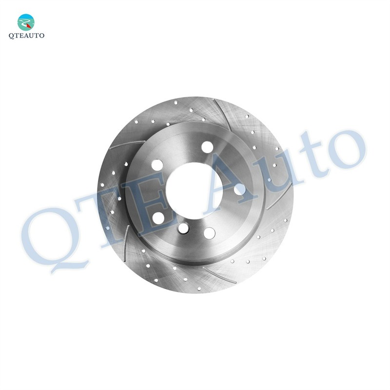 6PC Rear 300mm Drilled Slotted Brake Rotors-Ceramic Brake Pad For 2006 BMW 325XI gallery