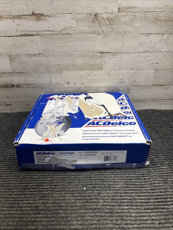 Rr Disc Brake Rotor ACDelco Advantage/Silver 18A2958AC
