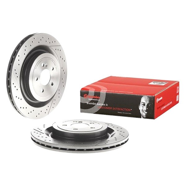 For Mercedes-Benz S63 AMG 14-21 Brake Rotor UV Coated Drilled & Slotted Vented
