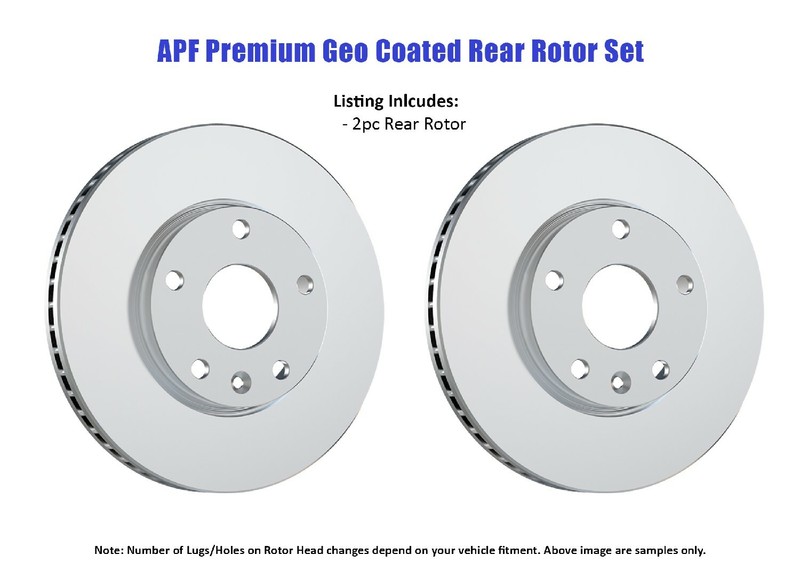 Rear Premium Geo Coated Brake Rotor for Hyundai Santa Fe 2001-2006 gallery