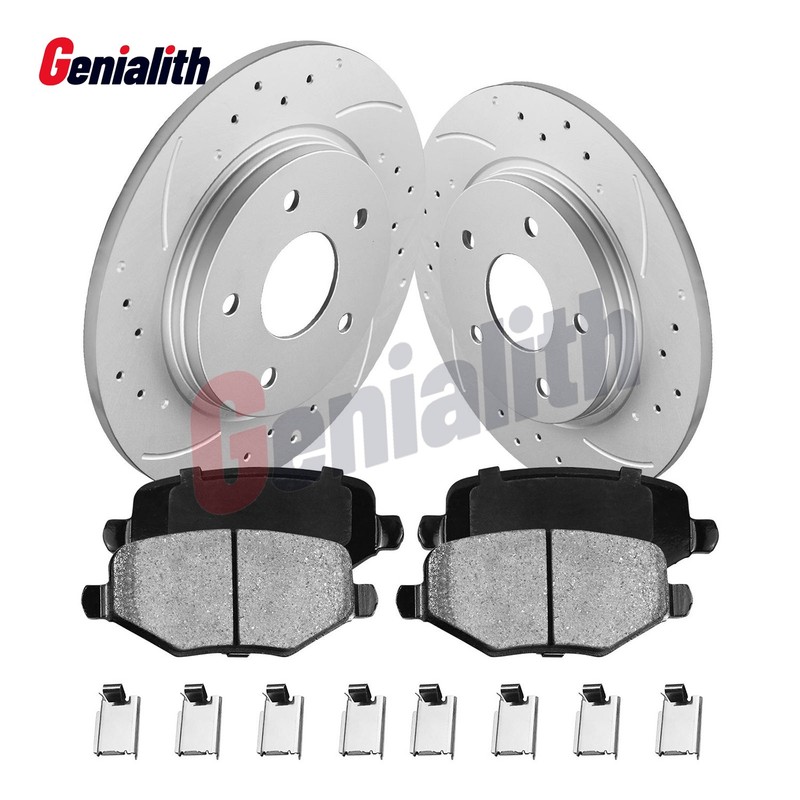 12″(305mm) Rear Rotors Ceramic Brake Pads for Dodge Grand Caravan Town & Country