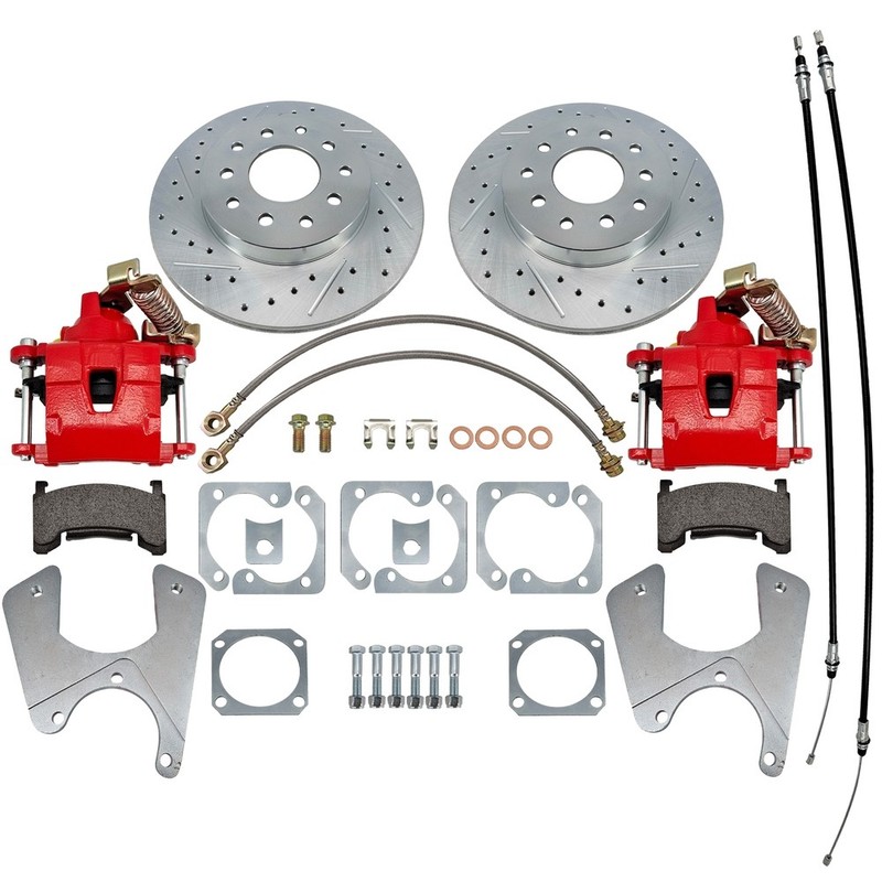 For GM FX Body 10/12 Bolt Pattern W/E-Brake Staggered Shocks Rear Disc Brake Kit gallery