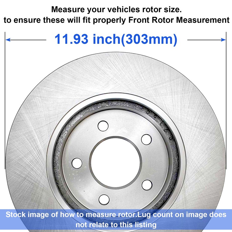 Front Brake Rotors & Brake Pads for Chevy Monte Carlo 2006-2011 Buick Lucerne gallery